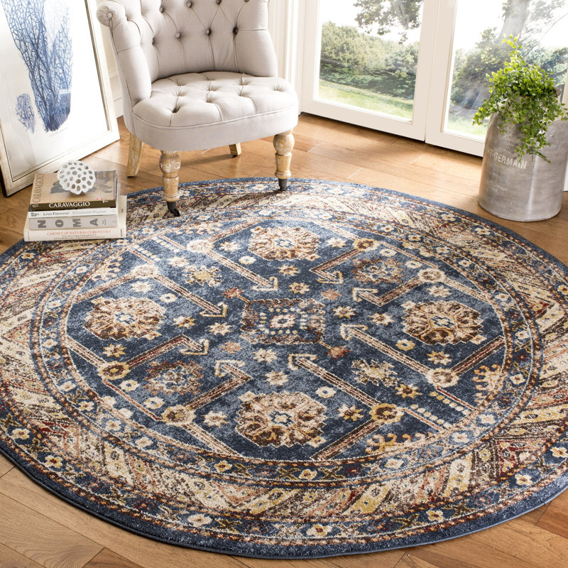 Loon Peak Isanotski Oriental Brown/Blue Area Rug & Reviews Wayfair.ca